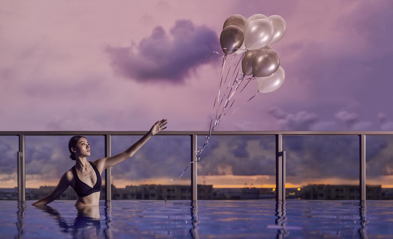 Silks Club Hotel Kaohsiung Buitenkant foto The Sky Pool